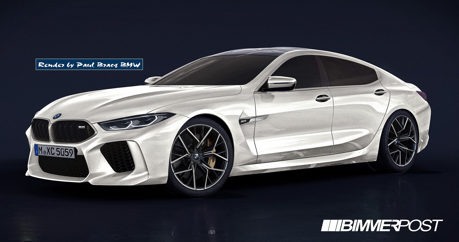 Name:  M8 gran coupe Concept Satin White.jpg
Views: 13324
Size:  386.9 KB