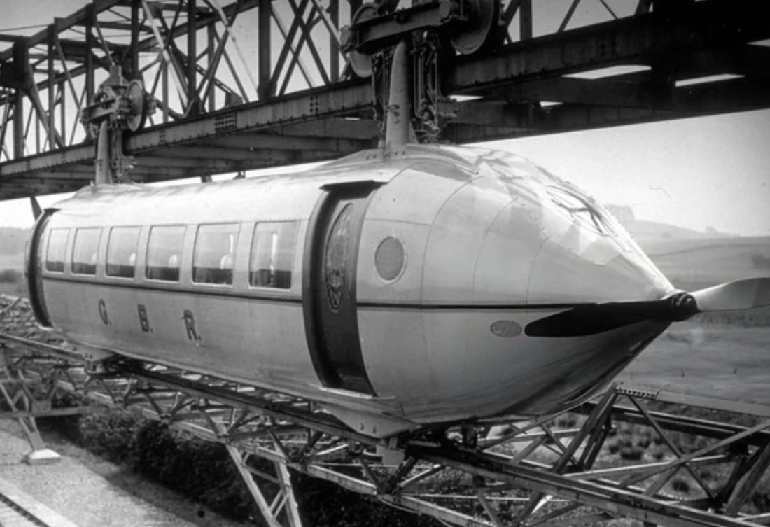 Name:  The Bennie Railplane being demonstrated in Glasgow. The Bennie Railplane was a form of rail tra.jpg
Views: 339
Size:  106.2 KB
